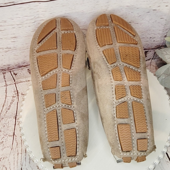 AK Anne Klein iFlex AKSILVEE Tan Fabric Moccasin Flat Loafer Shoe Size 7 - Picture 7 of 10